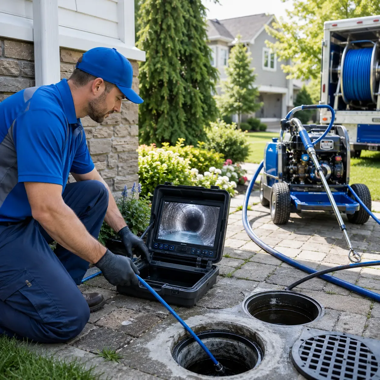 Outdoor drain cleaning professionals serving Baltic, SD