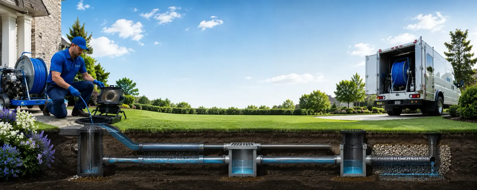 Outdoor drain cleaning information for Baltic, SD